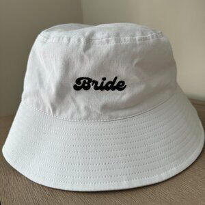 Bride Bucket Hat - White